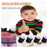 SNEGDO 4 Pcs Replacement Spout Compatible with Newest Contigo Aubrey Kids Water Bottle, Silicone Mouthpiece Replacement Parts Compatible with Contigo Kids Water Bottle (Bottle not Include)