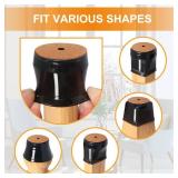 24 Pcs Chair Leg Floor Protectors for Hardwood Floors Silicone Covers to Protect Wood Tile Floors Felt Bottom Furniture Leg Caps Anti-Scratch Reduce Noise (Fit:0.9\"-1.29\")