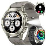 Smart Watch for Men Fitness Tracker: Bluetooth Waterproof Make Answer Call Digital Mens Watches Running Smartwatch for Android Phones iPhone Samsung Compatible Step Pedometer Sleep Heart Rate Monitor