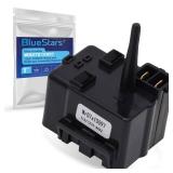 BlueStars Ultra Durable WR07X10097 12uF 250VAC Relay and Overload Assembly Replacement - Compatible with G.E Refrigerators - Replaces 1265640 AP4300623 PS1766101 513604045