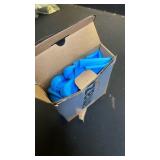 Pecute Pet Grooming Gloves - Heat Resistant Silicone Gloves with High-Density Teeth, Enhanced Five Finger Design for Bathing and Massaging Dogs and Cats, Blue