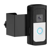 Anti-Theft Video Doorbell Camera Mount, Doorbell Bracket No Drilling Compatible with Video Doorbell (2024 Release)/ Battery Doorbell Plus/Pro for Houses, Apartments, Rentals (Black)