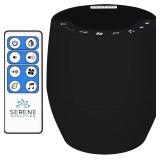 Serene Evolution White Noise Machine for Adults Sleeping - Sound Machine for Sleep with 60 Soothing Sounds of Ocean, Fan, Rain, and More - Noise Machine for Office Privacy and Baby Sleep Aid - Black