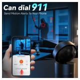 M LAOMENIE 2K Indoor Cameras for Home Security, 5G&2.4G Security Camera Indoor with 360Pan/Tilt, Night Vision, Motion Tracking, Al Recognition, Smart Alarm, 24/7 Recording for Pet/Dog/Baby Monitor