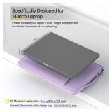 Laptop Sleeve 14 Inch Laptop Case Computer Bag for 15 inch New MacBook Air M4 A3241 M3 A3114 M2 A2941 2025-2023, Purple
