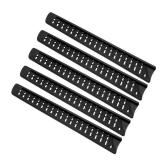 PATIKIL PP Safety Knife Cover Sleeves for 10\" Bread Knife, 5 Pack Knives Edge Guard Blade Protector Universal Knife Sheath for Kitchen, Black