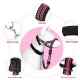 BARKLESS Soft Dog Head Collar, Patented Padded No Pull Head Halter, Training Nose Leash with Safety Link for Medium Large Dogs, Adjustable Muzzle Leash, Easy Control for Walking(Pink, L)