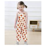 Vieille Jumpsuit For Girls 6 Years Old Rompers For Toddler Girl Thanksgiving Jumpsuit Turkey Outfits Clothes Rompers For Girls 5T