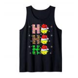 Xmas Lighting Santa Ho Ho Ho Pickleball Christmas Tank Top L