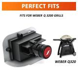 Hisencn 63788 Igniter Kit for Weber Q3200, Q320 Portable Grills, Electronic Igniter Kit for Weber Q 320 (2008) and Weber 3200 (2014) Series Gas Grills, Grill Igniter and Electrode Ignition Kit