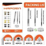 Leather Snaps and Fasteners Kitï¼15mm 40 Sets Metal Snap Buttons with Setter Toolsï¼ Sewing Snaps for Clothingï¼Fabricï¼Leather, Clothes, Jackets, Bags, DIY Crafting ï¼Silverï¼