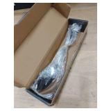 Keyoxy 4 Piece Stainless Steel Serving Spoon Set - 2 Large, 2 Slotted,Dishwasher Safe,10-Inch, for Parties/Kitchen/Buffet/Catering