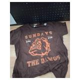 Sundays are for The Dawgs Cleveland Ohio Present Dawg T-Shirt size L brown not black