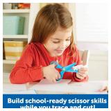 Learning Resources Trace Ace Scissor Skills Set - Develop Scissor Skills, Toddler Scissors, Preschool Learning Activities for Boys and Girls Ages 3+