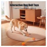 Shapana Interactive Dog Ball, Smart Dog Toy for Medium and Large Dogs, Automatic Moving, Rotating & Bouncing, E-TPU Material, IP54 Waterproof, Motion-Activated Dog Stimulation Toy to Keep Them Busy