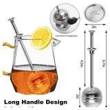 Numola Long Handle Tea Ball Stainless Steel, 2Pcs Premium Tea Infuser Filter for Loose Leaf Tea, Reusable Fine Mesh Tea Interval Diffuser Strainer for Cup and Teapot