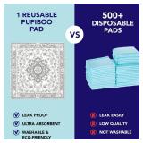 PUPIBOO Washable Pee Pads for Dogs and Cats - Super Absorbent Reusable Puppy Training Pads - 100% Waterproof, Leak-Proof & Non-Slip Whelping Pads for Pet Housebreaking