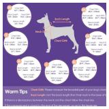 SUNFURA Full Body Dog Coat - Warm Fleece Jacket for Large Dogs, Turtleneck Winter Coats with Harness, Reflective Dog Snowsuit Windproof Puffer Jackets with Legs for French Bulldog, Black L