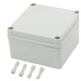 Zulkit Junction Box ABS Plastic Dustproof Waterproof IP67 Junction Boxes Universal Electrical Project Enclosure DIY Electronic Project Box Grey 4.92 x 4.92 x 2.95 inch (125 x 125 x 75 mm)