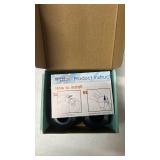 Child Safety Door Knob Cover (4 Pack) Hard-to-Remove Dual-Lock Door Handle Covers for Kids - Reusable Baby Proof Door Knob Locks - Installs Easily, No Tools Needed (Black)