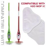 Sgizoku Microfiber Steam Mop Pad Replacement Compatible with H2O H20 Mop X5 Steam Steam Cleaners Washable & Reusable - 8 Pack