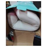 SKYEMAC Cervical Neck Pillow, Neck and Shoulder Support Pain Relief Pillow, Memory Foam Contoured Height Adjustable Pillow, Ergonomic Orthopedic Pillow for Bed Side Back Stomach Sleeper,Pink