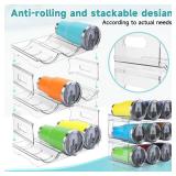 [Large Compartment] Water Bottle Organizer for Stanley 40 oz, 3 Pack Stackable Water Bottle Organizer, Clear Water Bottle Holder for Tumbler Travel Mug Cup, Kitchen Pantry Organization and Storage