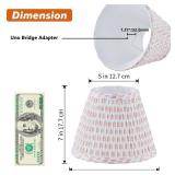 Uno Lamp Shade,Drum Pleated Lamp Shades 5\" Top x 9\" Bottom x 7\" Slant Height,Barrel Small Replacement Lampshade (Uno Fitter), Fabric Lampshades Table lamp Shades Bottle Lamp Shade,1 Pack(Brown Flor