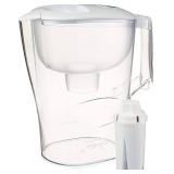 Amazon Basics 10-Cup Pitcher with Filter Compatible with Brita Water Filter Pitcher for Clean, Crisp Water, WQA and NSF Certified, Made in Europe