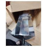 IMUSA 12-Cup Stovetop Espresso Maker, Cast Aluminum Coffee Maker, Cuban Coffee Brewer, Moka Pot Style, Portable Coffee Maker for Home, Camping, or Travel