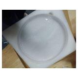 Eikovia Round Glass Serving Trays, Modern Tray Decoration, 10 Inches Diameter Glass Tray, Home Decoration,Serving Platter,Round Food Platter