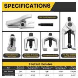 Acymner Ball Joint Separator Kit | 5 in 1 Pitman Arm Puller, Tie Rod End Tool Set, Splitter Removal Kit for Front End Service