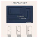 GRANNY SAYS Front Door Mat Outside Entrance, Welcome Matt Indoor Non-Slip, Door Mats for Outdoor, Entryway Front Porch Matt Low Profile Resist Dirt Easy to Clean, 36\" x 24\", Deep Blue