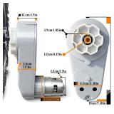 JRRXM 24 Volt RS775 High-Speed Motor Gearbox for Power Wheels Motor Upgrade,18V-24V High Torque Motor Gearbox for Ride on Car Kids Electric Vehicles Parts