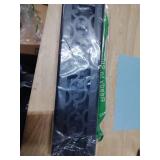 Howeall 2x12 Inches Heavy Duty Walkable Floor Register - Easy Adjust Air Supply Lever Decorative Floor Vent Covers - Savannah Design Vent Covers for Home - Antique Brass - Matte Black