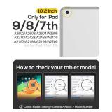 BRAECN for iPad Case 9th/8th/7th Generation,Rugged Kids Friendly Silicon Case with Folding Stand/Handle Grip Pencil Holder Shoulder Strap Screen Protector Pencil Cap Holder for iPad 10.2â-Navy Bl