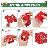 Watersay 24 Pcs Empty Advent Calendar Boxes to Fill 2025 Christmas DIY Advent Countdown Gift Boxes for Boys Girls Adults Party Favor(Red, Green)