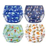 BISENKID Waterproof Swim Diaper Cover for Plastic Training Pants for Toddlers Good Elastic Rubber Swim Diaper Cover for Plastic Training Pants Boy 4t