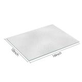 DHARANA Frosted Glass Cutting Board,Tempered Glass Cutting Board for Kitchen Counter,Scratch Resistant,Heat Resistant, with Non-Slip Feet, 12x16\"