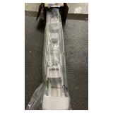 Weatherproof Outdoor Retractable Baby Gates for Decks, 55\" Wide Waterproof Retractable Dog Gate with No Rust Screws and Rods, Scratch-Resistant Mesh Outdoor Baby Gate/Fence/Barrier/Screen, White