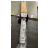 Weatherproof Outdoor Retractable Baby Gates for Decks, 55\" Wide Waterproof Retractable Dog Gate with No Rust Screws and Rods, Scratch-Resistant Mesh Outdoor Baby Gate/Fence/Barrier/Screen, White