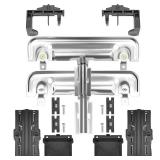 W10712394 Dishwasher Upper Rack Adjuster Metal Kit Compatible with Ken-more Whir-lpool by AMI PARTS - Replaces W10712394VP, AP5956100, W10350376, PS10064063