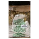 F-CHU Luxury White Tablecloth Thickset Velvet Tablecloth with Beautiful Gold Tassels Vintage Table Cloth for Home Decor Wedding, Party, Banquet and Events 60x102-Inch