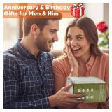 Weighted Heating Pad for Neck Shoulders and Back, Valentines Day Gifts for Her Him Husband, Birthday Gifts for Women Men Dad, Instant Electric Heated Blanket with 9 Heat Options 4 Auto-Off Timer, Grey