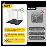 Acrylic Display Case for Collectibles Assemble Clear Acrylic Display Box for Lego Alternative Glass Case for Display Figures Doll Toys Home Storage(8x8x12 inch, 20x20x30 cm)