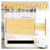 3 Pcs Bamboo Drawer Dividers 16.5 x 6 Inches Adjustable Drawer Dividers Expandable Drawer Organization Separators for Kitchen Dresser Bathroom Bedroom Desk