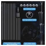 Voircoloria 4 Sets Balloon Stand Kits, Balloon Sticks Holder with Base for Table Graduation Birthday Baby Shower Gender Reveal Party Decorations