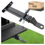10L0L Deluxe Golf Cart Trailer Hitch Kit, Fit for Backseat Footrest with 2\" Receiver High-Strength Universal Fit, Seamless Compatibl Club Car, EZGO, Yamaha, Ideal for Golf Cart Trailers