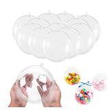 Super Z Outlet 5.5\" Clear Big Plastic Acrylic Arts & Crafts Giant Mold Shells Molding Balls Crafting Kit (140mm) (6)