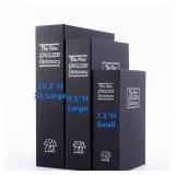 KYODOLED 10.5Inch Diversion Book Safe with Combination Lock, Extra Large Safe Secret Hidden Metal Lock Box,Money Hiding Box,Collection Box,10.5\" x 7.8\" x 2.6\" Black Extra Large